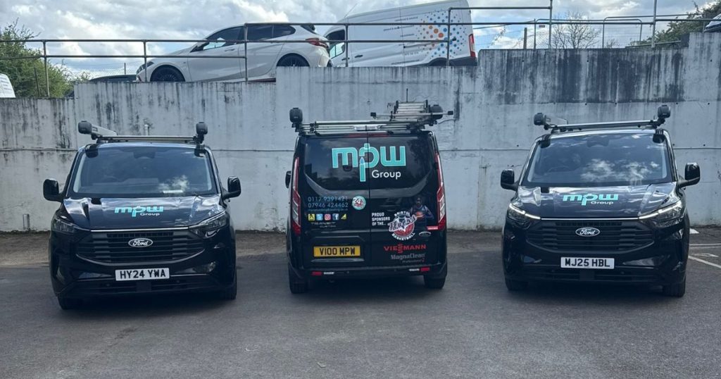 MPW Group engineer vans ready for winter heating call-outs in Bristol