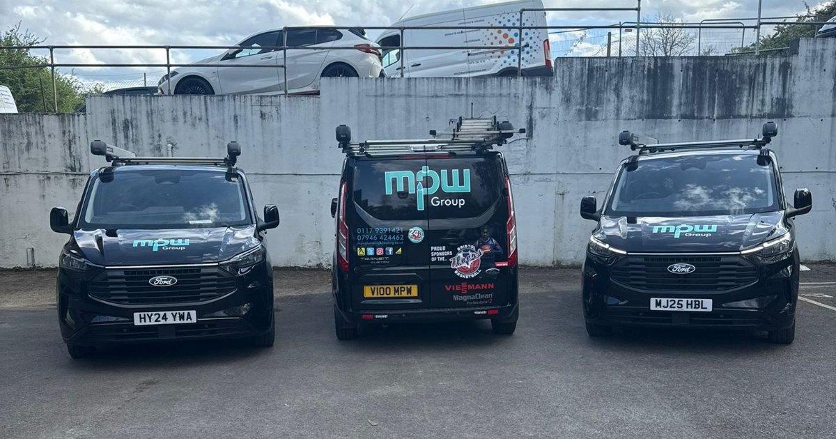 MPW Group engineer vans ready for winter heating call-outs in Bristol